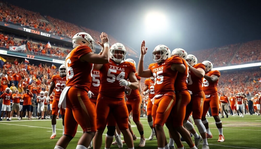 Le Texas se classe parmi les trois premiers du nouveau classement du football universitaire après avoir stupéfié l’Alabama Le Texas se classe parmi les trois premiers du nouveau classement du football universitaire après avoir stupéfié l’Alabama