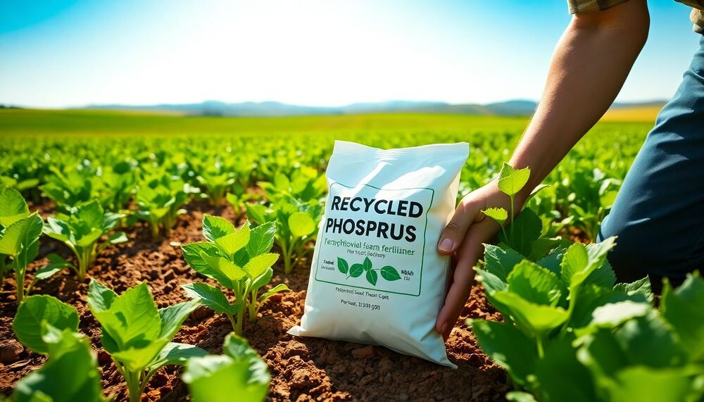 L’engrais au phosphore recyclé réduit le lessivage des nutriments et maintient le rendement L’engrais au phosphore recyclé réduit le lessivage des nutriments et maintient le rendement