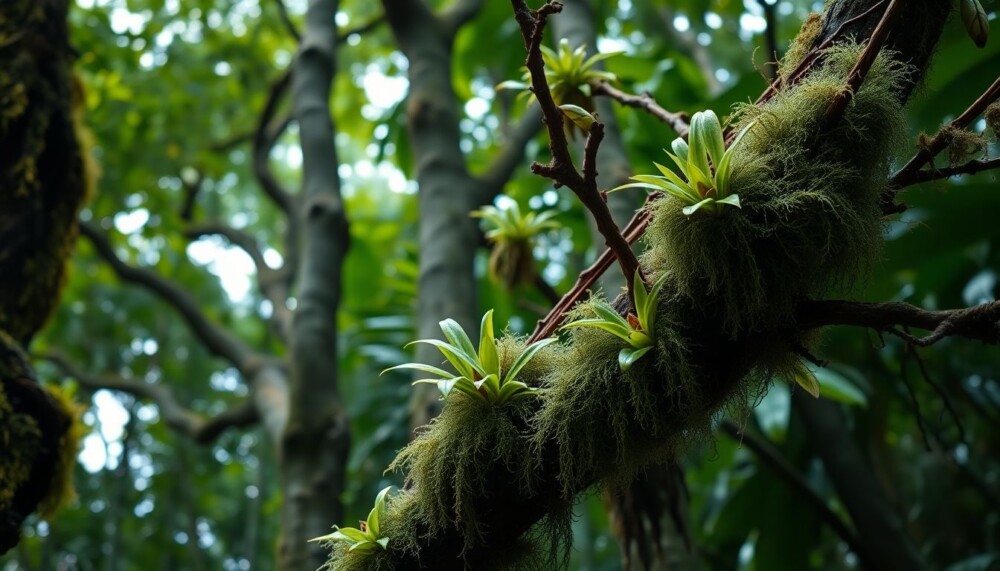 Les épiphytes, des plantes étonnantes comme la mousse et les broméliacées trouvées dans les arbres, sont confrontées à des menaces croissantes