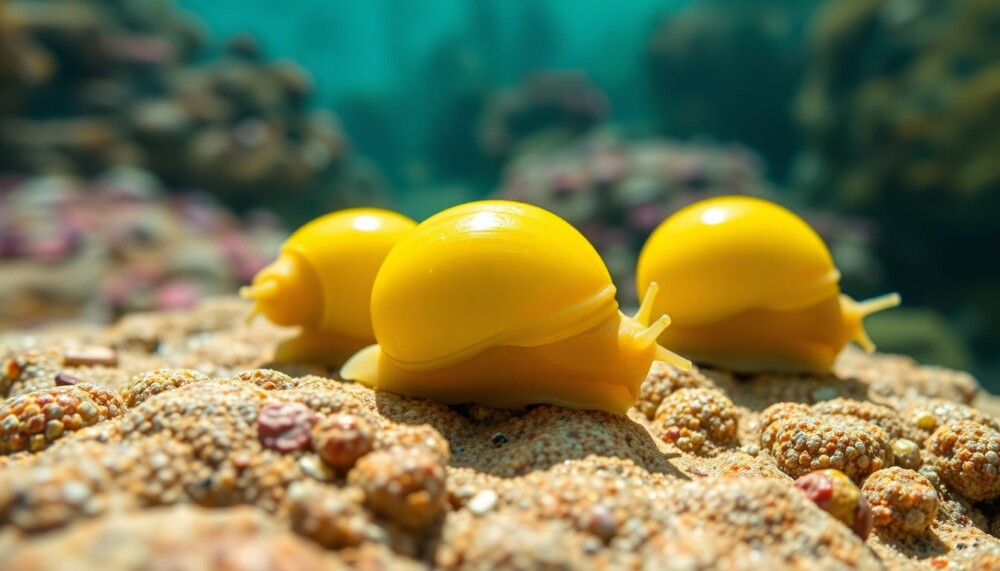 Les « escargots margarita » récemment découverts dans les Keys de Floride sont jaune citron vif