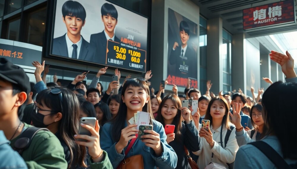 Les fans se ruent pour acheter des billets du premier tour mondial de Jin, avec les prix annoncés