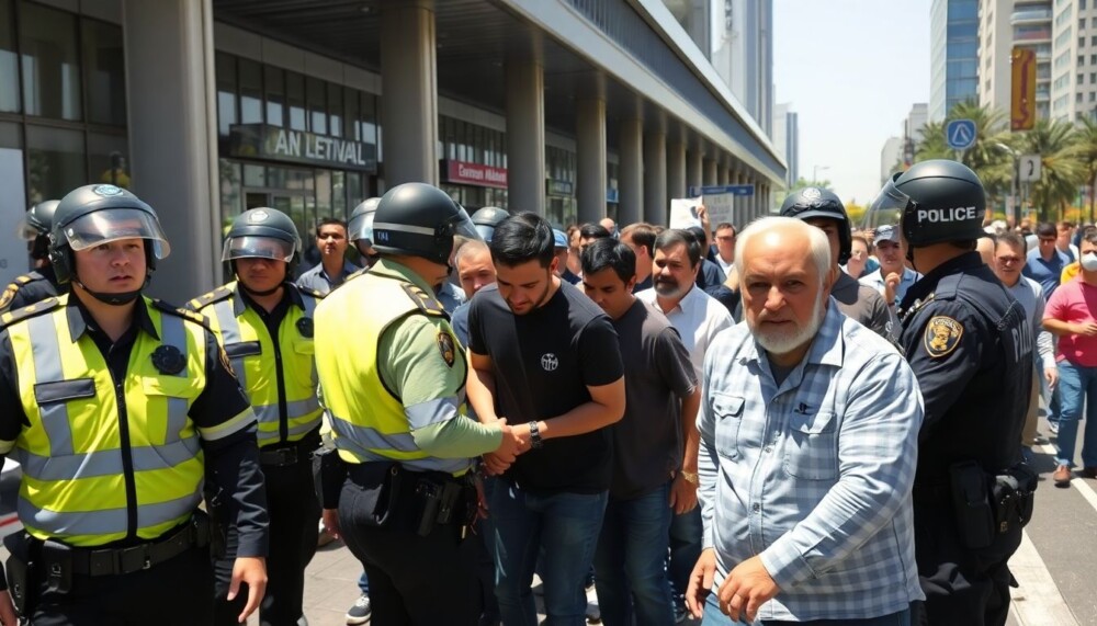Les militants arrêtés sur le Madleen sont conduits à l’aéroport de Tel-Aviv pour être expulsés Les militants arrêtés sur le Madleen sont conduits à l’aéroport de Tel-Aviv pour être expulsés