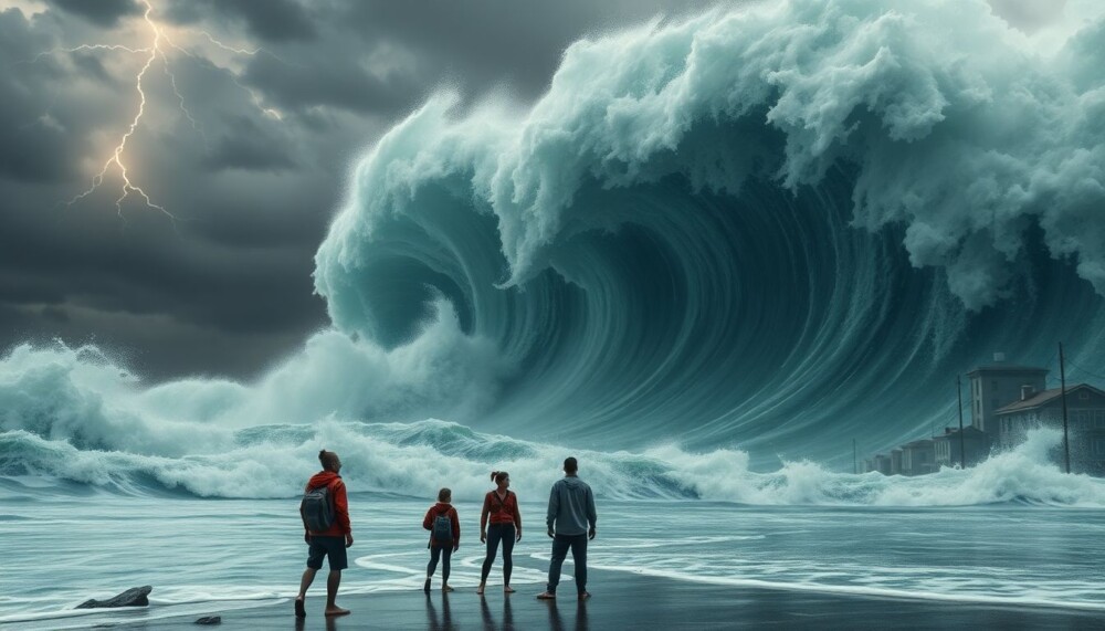 Malgré sa taille, le méga-tsunami a généré d’énormes vagues et fait peu de victimes Malgré sa taille, le méga-tsunami a généré d’énormes vagues et fait peu de victimes