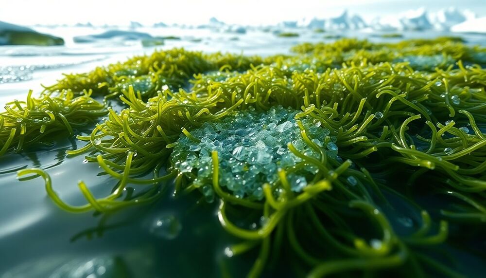 Melosira arctica contient dix fois plus de particules de plastique que l’eau de mer environnante Melosira arctica contient dix fois plus de particules de plastique que l’eau de mer environnante