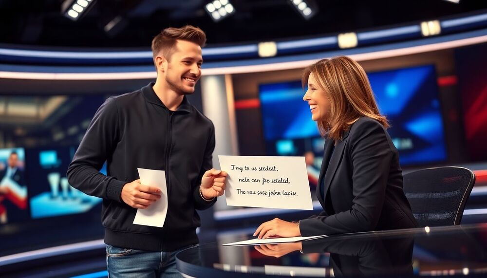 Une star du football français envoie un message surprise à Anne-Sophie Lapix avant son dernier JT