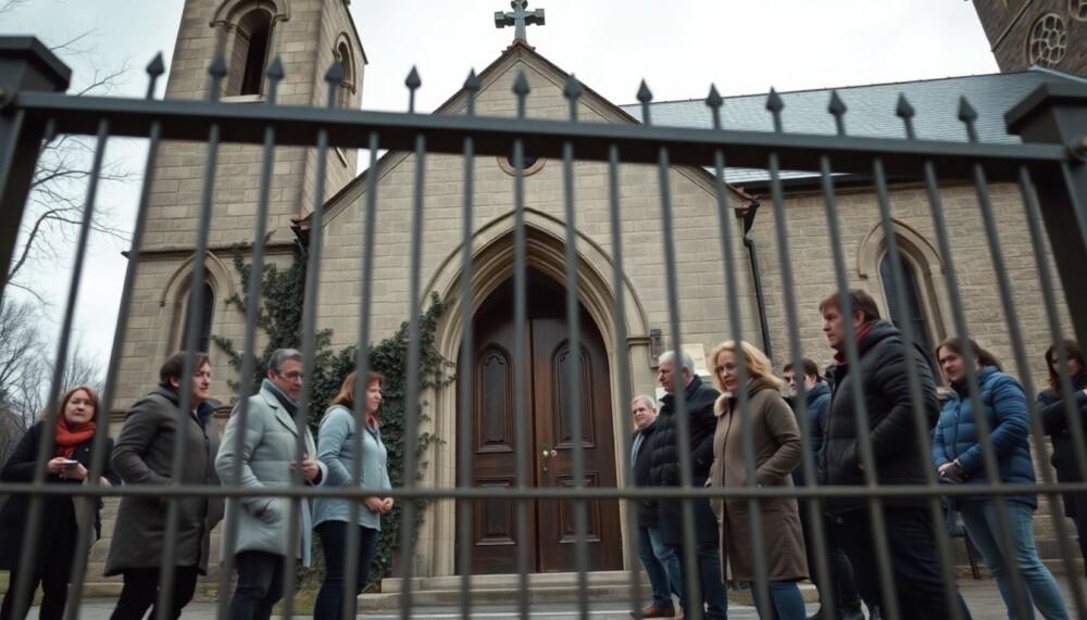 Nous veillerons à ce que l’accès à l’église soit obstrué