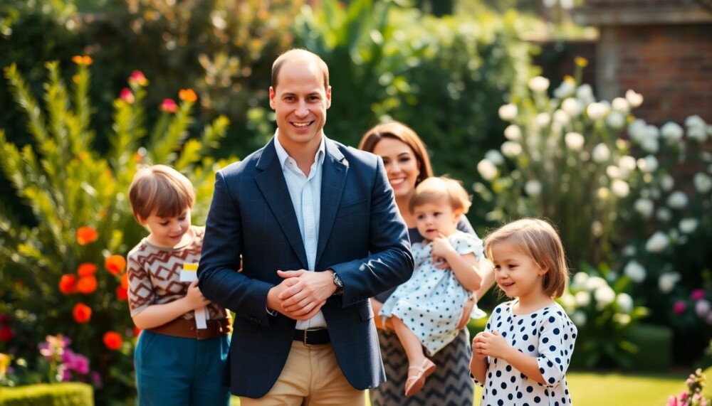 Pour la fête des pères, le Prince William honoré par Kate et leurs enfants George, Charlotte et Louis