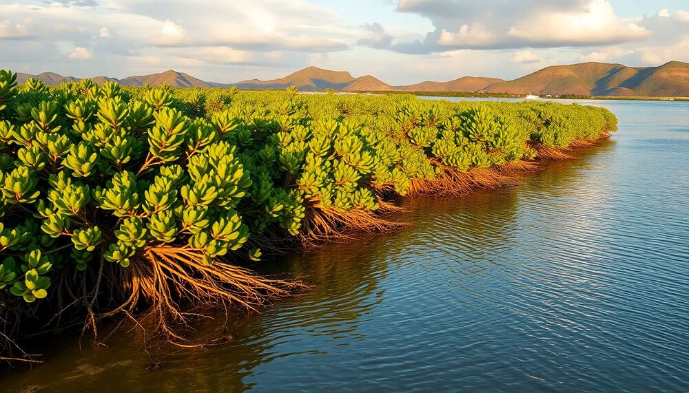 Protection durable des côtes à affaissement rapide avec des mangroves