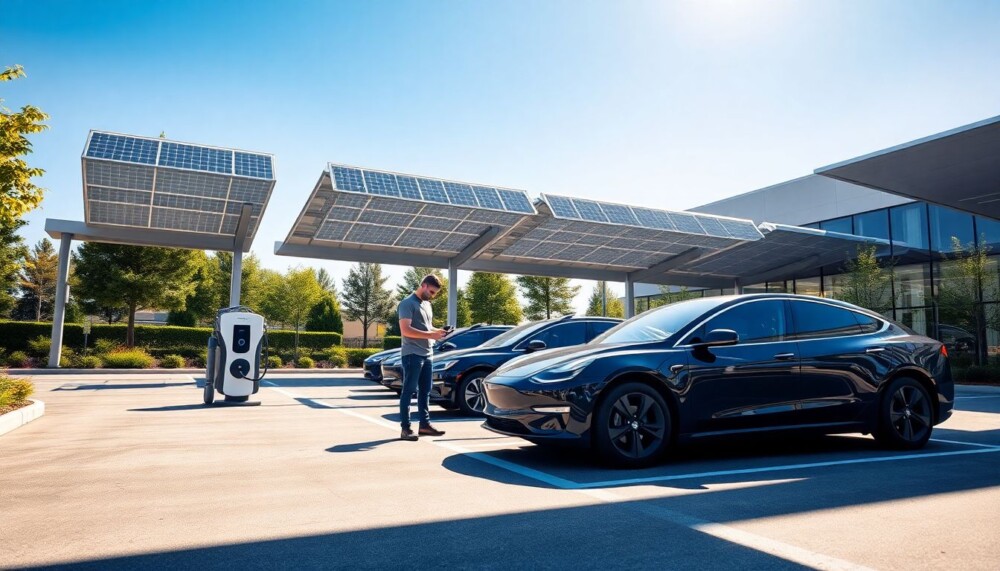 Recharge gratuite des véhicules électriques au travail ? C’est possible avec un système solaire optimal