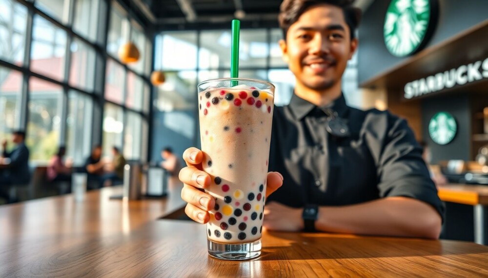 Starbucks teste sa propre variation du café glacé de model boba