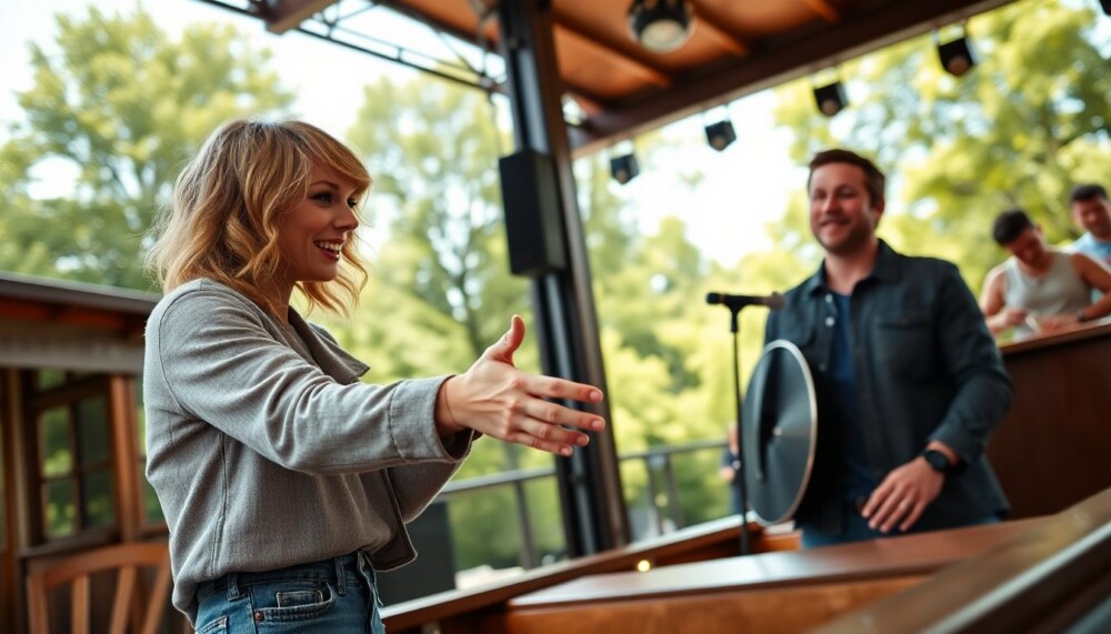 Taylor Swift a surpris un acteur sur scène et l’a invité à vivre sur son bateau à Nashville