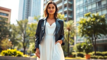 Trois conseils pour sublimer une robe longue blanche avec des vestes tendance