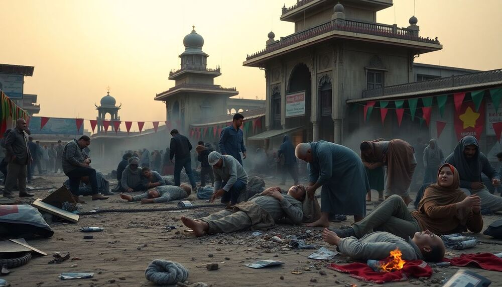 Un attentat à la bombe au Pakistan fait des dizaines de morts lors d’une fête musulmane Un attentat à la bombe au Pakistan fait des dizaines de morts lors d’une fête musulmane