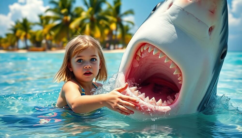 Un requin mord la main d’une fillette de neuf ans en Floride Un requin mord la main d’une fillette de neuf ans en Floride
