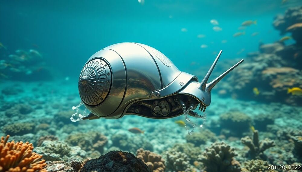 Un robot inspiré d’un escargot pourrait récupérer des microplastiques océaniques