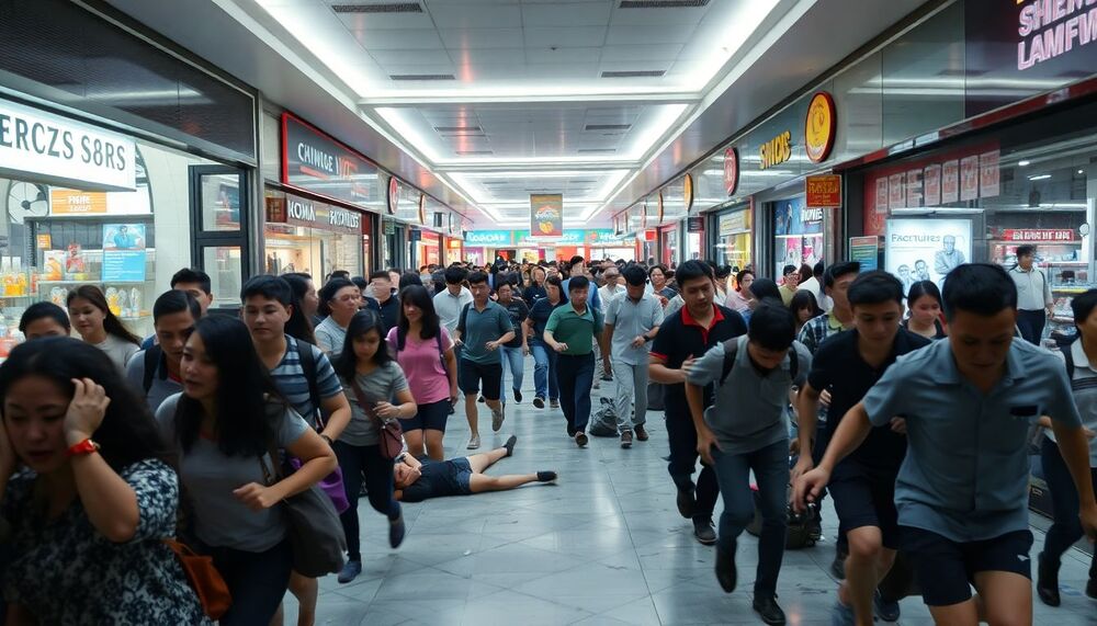 Une fusillade dans un centre commercial populaire auprès des touristes de Bangkok fait 3 morts et 6 blessés