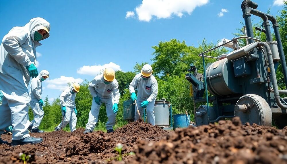 Une méthode de décontamination élimine les polluants du sol Une méthode de décontamination élimine les polluants du sol
