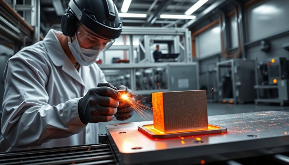 Utiliser des lasers pour « chauffer et battre » l’acier imprimé en 3D pourrait contribuer à réduire les coûts Utiliser des lasers pour « chauffer et battre » l’acier imprimé en 3D pourrait contribuer à réduire les coûts