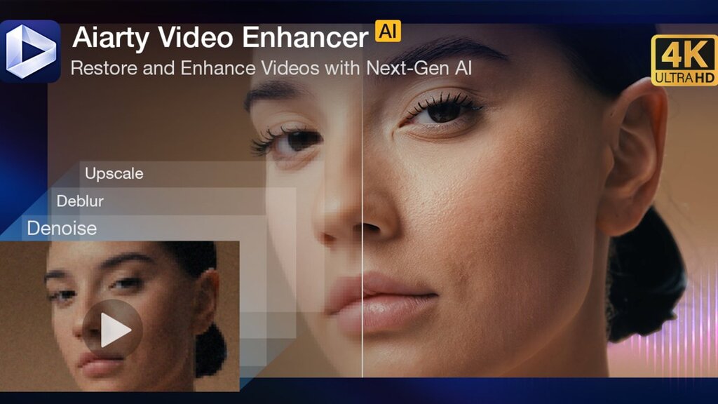 Application IA pour Mac : améliorez, réduisez le bruit et augmentez vos vidéos en 4K