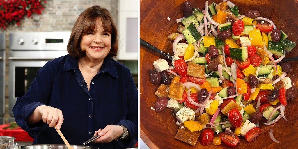 La salade Panzanella grecque d’Ina Garten vous transporte en Grèce sans passeport nécessaire La salade Panzanella grecque d’Ina Garten vous transporte en Grèce sans passeport nécessaire