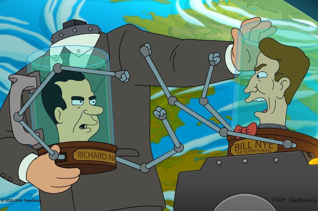 Richard Nixon Affronte Bill Nye dans les Images de la Saison 13 de ‘Futurama’
