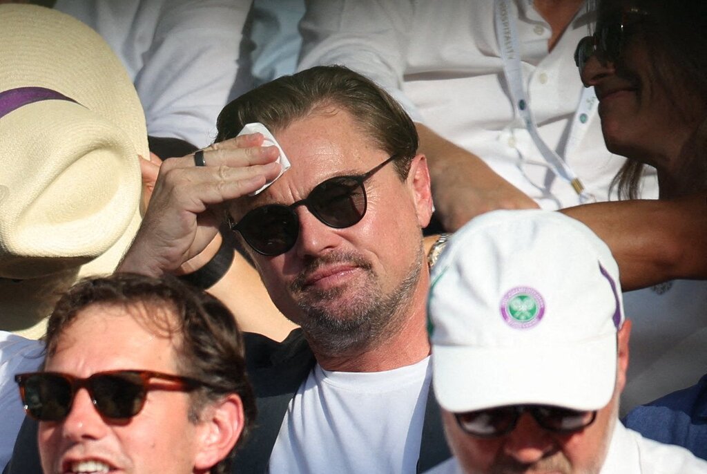 À Wimbledon, la chaleur monte pour Leonardo DiCaprio