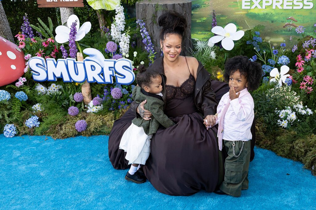 Première apparition sur le tapis rouge pour ses deux fils, Riot et RZA, habillés de manière assortie