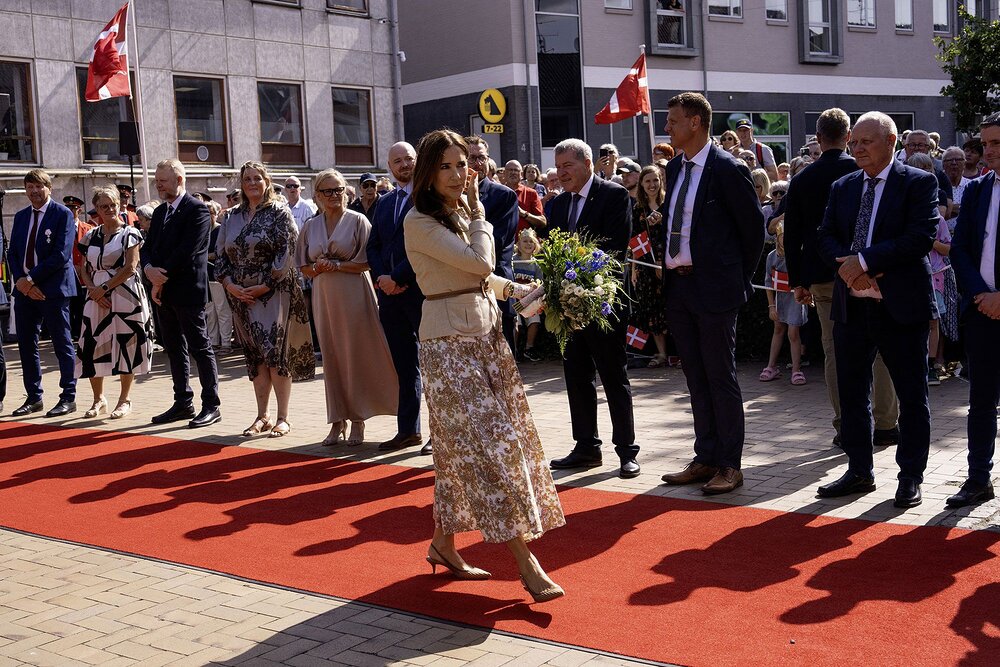 Mary de Danemark, piquée par une guêpe en public, reste souriante grâce au soutien de son époux Frederik Mary de Danemark, piquée par une guêpe en public, reste souriante grâce au soutien de son époux Frederik