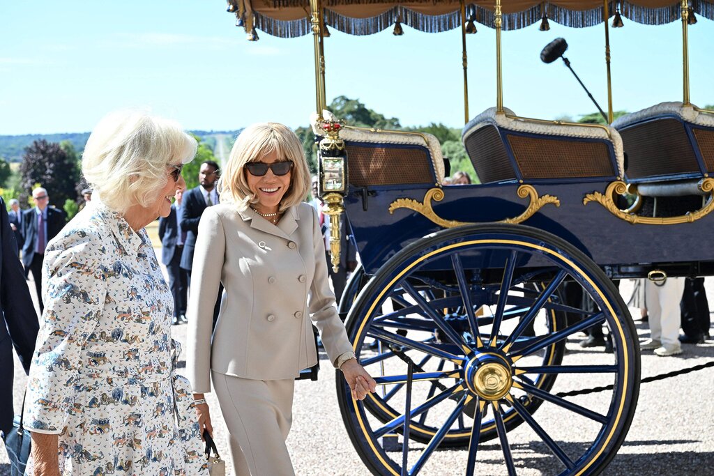 À Windsor, Brigitte Macron rend un hommage surprenant à Lady Diana lors de la rencontre royale