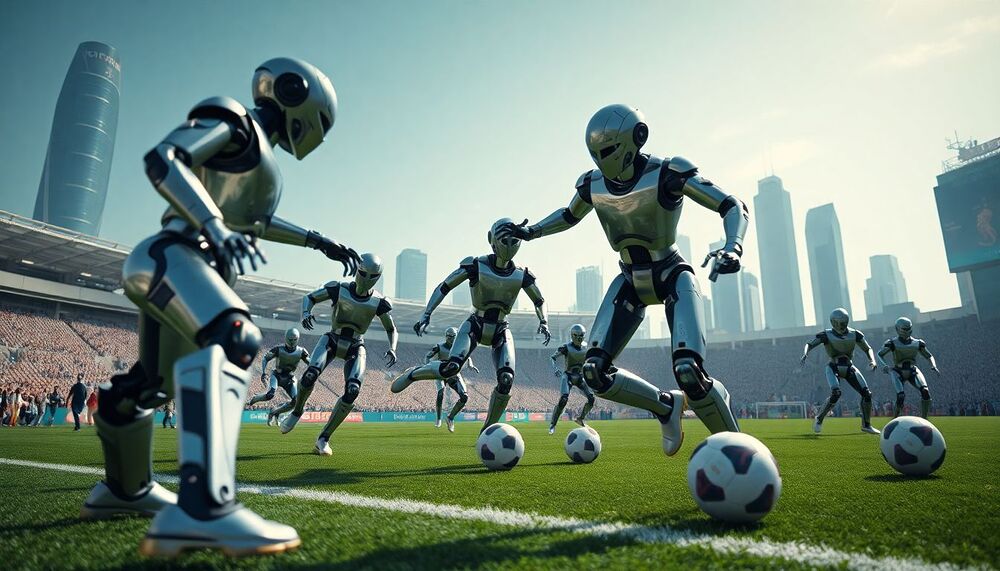 Des robots footballeurs dotés d’IA ont concouru lors d’un événement en Chine