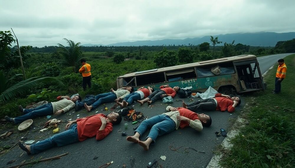 Dix personnes, dont deux enfants, ont perdu la vie dans un accident de bus au Vietnam