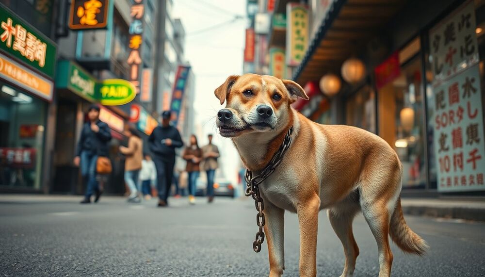 En Corée du Sud, une chienne errante portant 30 kg au cou suscite l’indignation