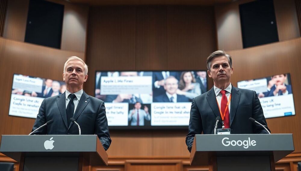 Fines pour Apple et Google : Règlementations UK en vigueur Fines pour Apple et Google : Règlementations UK en vigueur