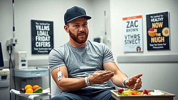 La star de la country Zac Brown suit un régime amincissant incluant des jeux, des perfusions IV et certains aliments à éviter