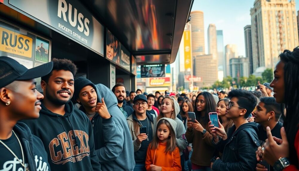 Les fans se ruent pour acheter des billets de dernière minute pour Russ après sa nouvelle chanson