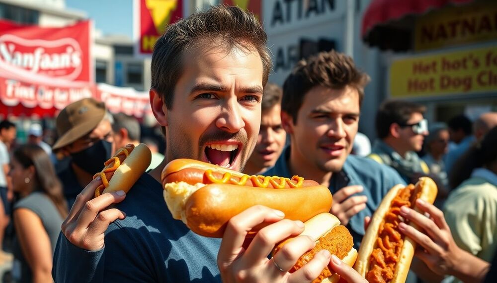 Les outsiders du concours de hot-dogs Nathan’s Famous sont les véritables héros, motivés par passion Les outsiders du concours de hot-dogs Nathan’s Famous sont les véritables héros, motivés par passion