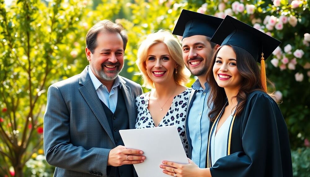 Louis de Luxembourg et Tessy Antony célèbrent ensemble le diplôme de leur fils Gabriel avec complicité