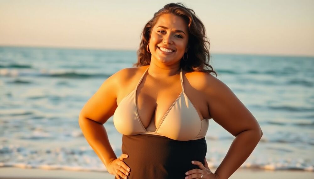 Maillots de bain élégants pour femmes rondes : fini le ventre comprimé