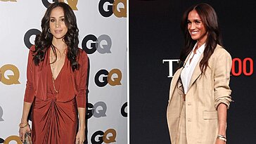 Des photos illustrent l’évolution du style de Meghan Markle au fil des années