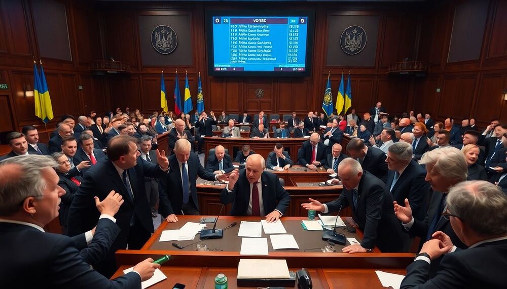 En Ukraine, des tensions éclatent au sein du Parlement pendant le vote d’une loi contre la corruption