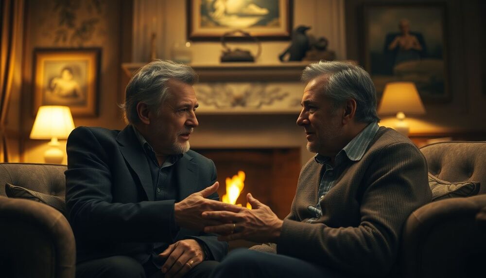 Johnny Hallyday et Herbert Léonard se livrent à des confessions intimes au creux de la nuit Johnny Hallyday et Herbert Léonard se livrent à des confessions intimes au creux de la nuit