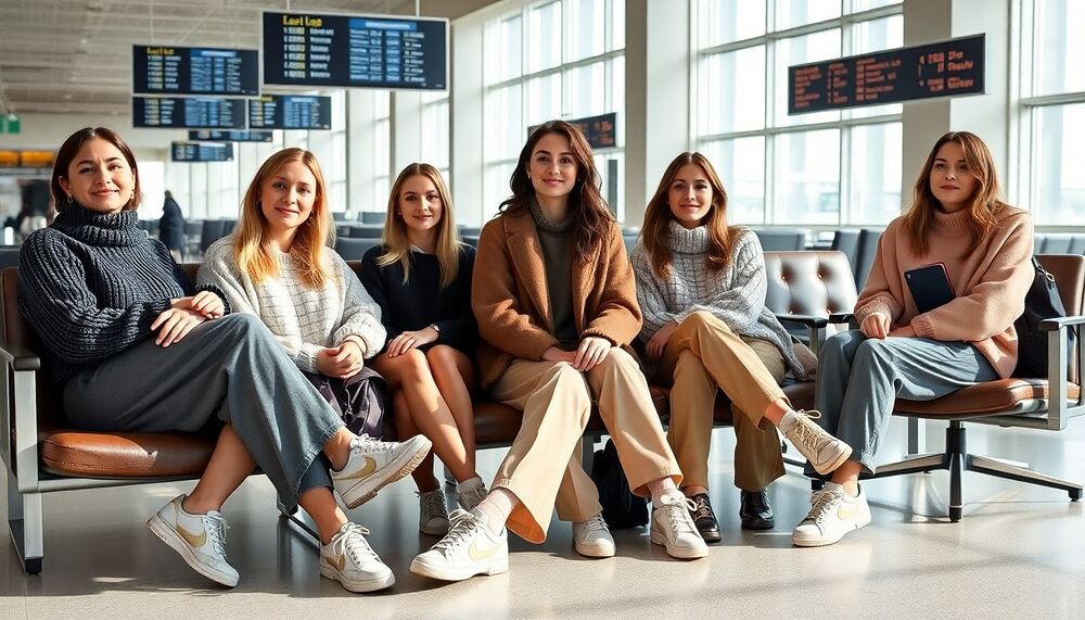 Les stars abandonnent le legging pour une tenue de voyage plus confortable : découvrez cette nouvelle tendance Les stars abandonnent le legging pour une tenue de voyage plus confortable : découvrez cette nouvelle tendance