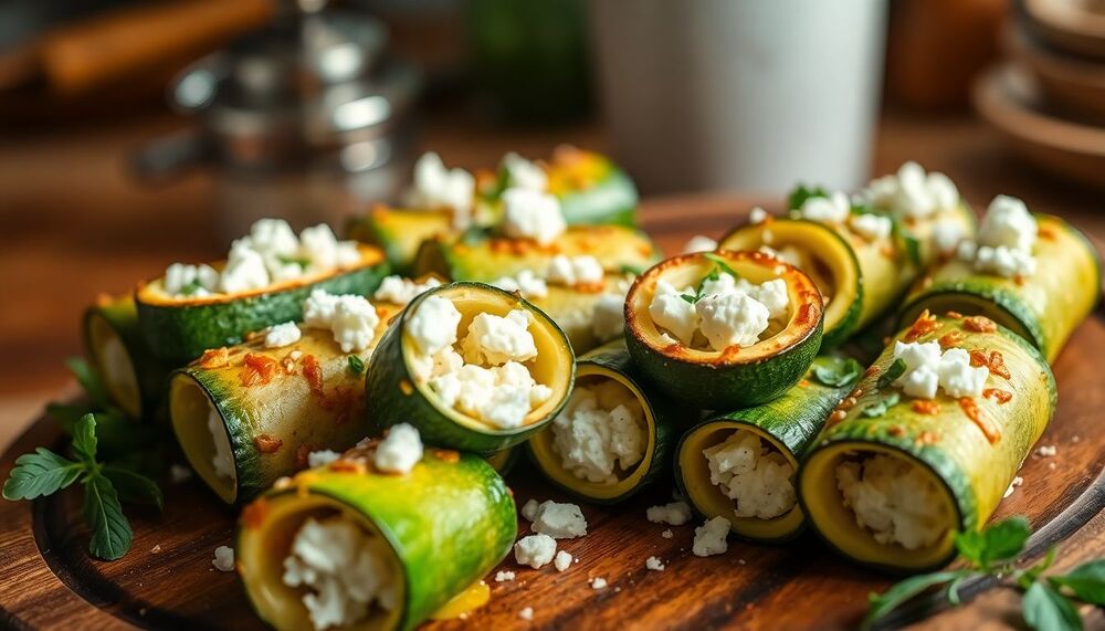 Recette gourmande de cigares de courgettes au four, feta et mozzarella : un délice à ne pas manquer Recette gourmande de cigares de courgettes au four, feta et mozzarella : un délice à ne pas manquer