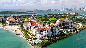 Le code postal le plus coûteux des États-Unis est sur une île de Miami, accessible en yacht ou ferry