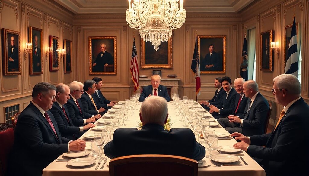 Donald Trump a convié les PDG des grandes entreprises technologiques à dîner à la Maison-Blanche