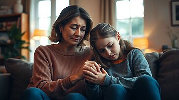 La relation entre une mère et sa fille après un an de harcèlement et d’intimidation en ligne par celle-ci