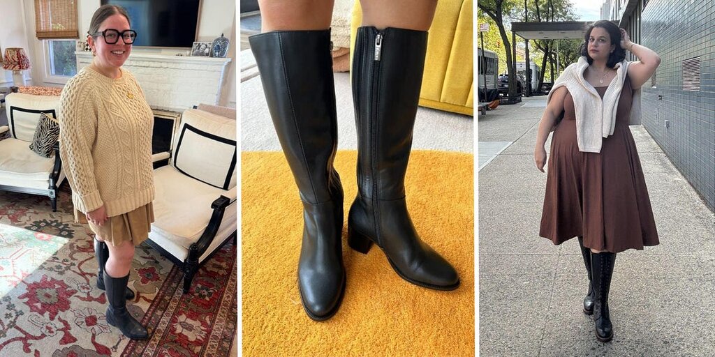 DuoBoots offre des bottes hautes en 9 tailles de mollet et 3 hauteurs, portées par des gens réels DuoBoots offre des bottes hautes en 9 tailles de mollet et 3 hauteurs, portées par des gens réels
