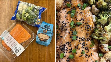 Chaque semaine, je cuisine un dîner protéiné au four avec seulement trois ingrédients de Trader Joe’s