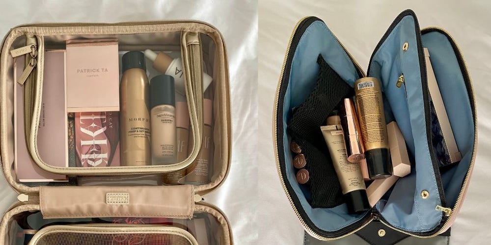 Découvrez 11 trousses de maquillage parfaites pour voyager, alliant style, ordre et conformité TSA