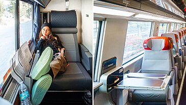 J’ai réservé une chambre et un siège en première classe sur Amtrak, mais le trajet économique était plus plaisant